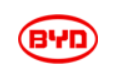 Un logotipo rojo y blanco para una empresa llamada BYD.