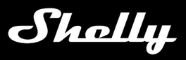 La palabra shelly está escrita en blanco sobre un fondo negro.
