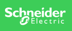 El logotipo de Schneider Electric está sobre un fondo verde.