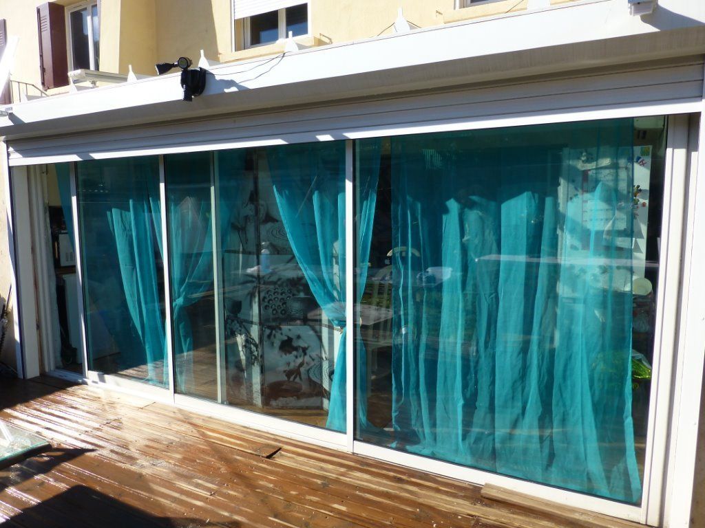 Baie vitrée terrasse