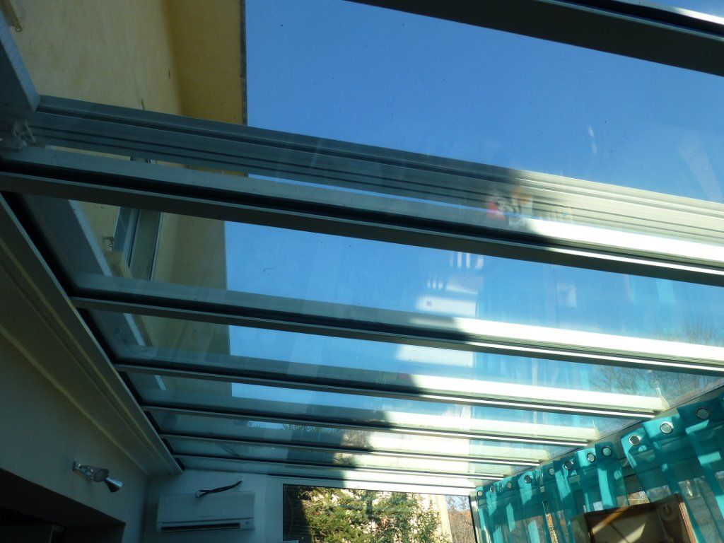 Vitres toit véranda