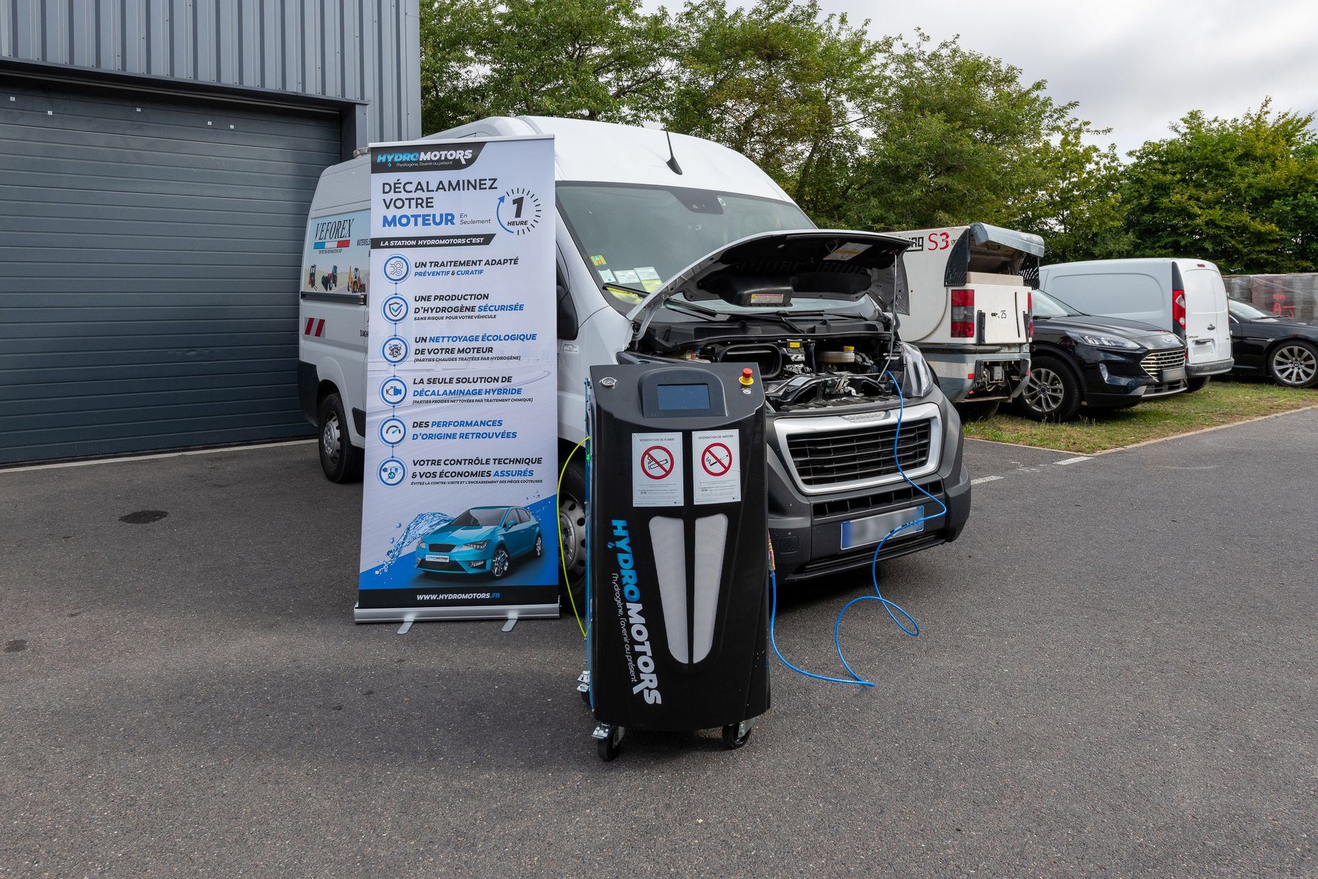 Camion en train de passer au bioéthanol