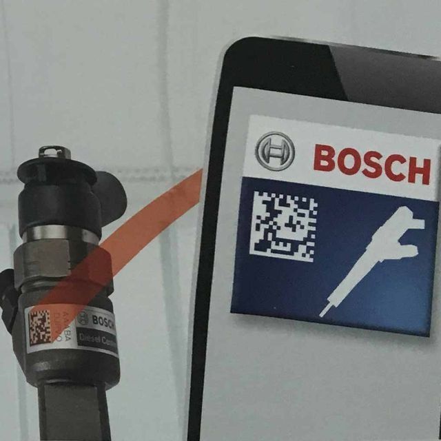Un teléfono con el logotipo de Bosch.