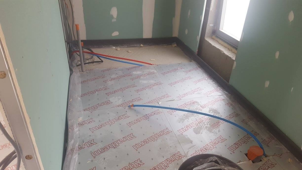 Une pose de chauffage au sol