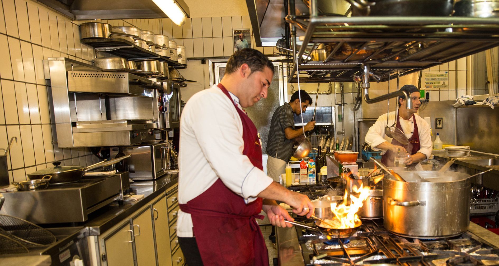 Alessandro Rovito, ein gekonnter Flambierer - Ristorante Casa Ferlin - Zürich