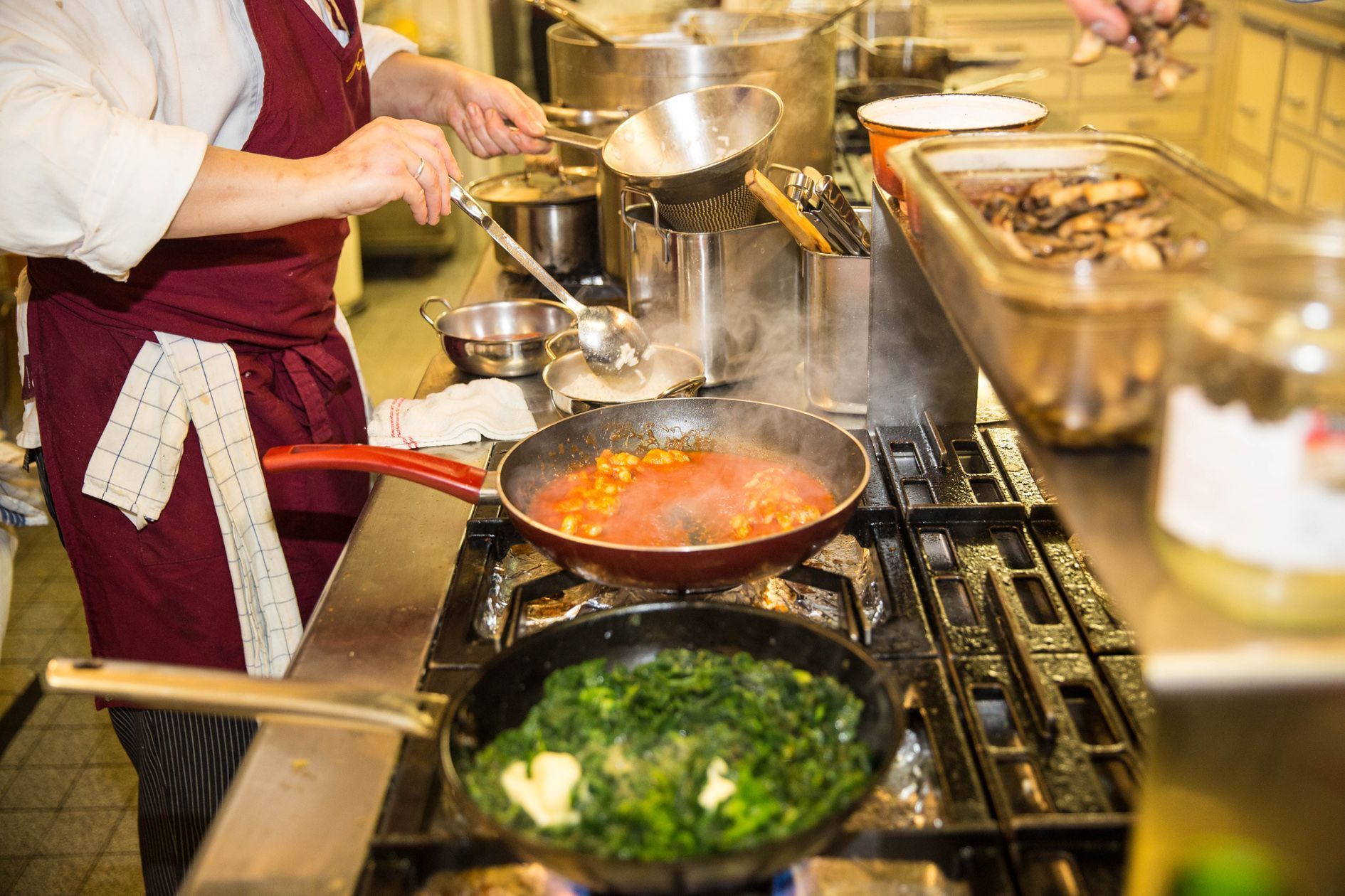Blick in die Küche - Ristorante Casa Ferlin - Zürich