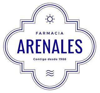 A logo for farmacia arenales contigo desde 1988