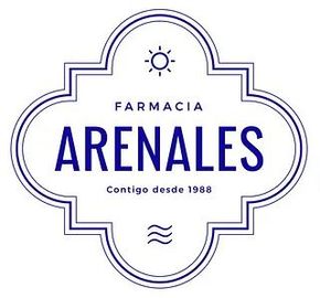 A logo for farmacia arenales contigo desde 1988