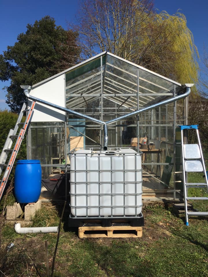 Chantier de gouttières zinguerie