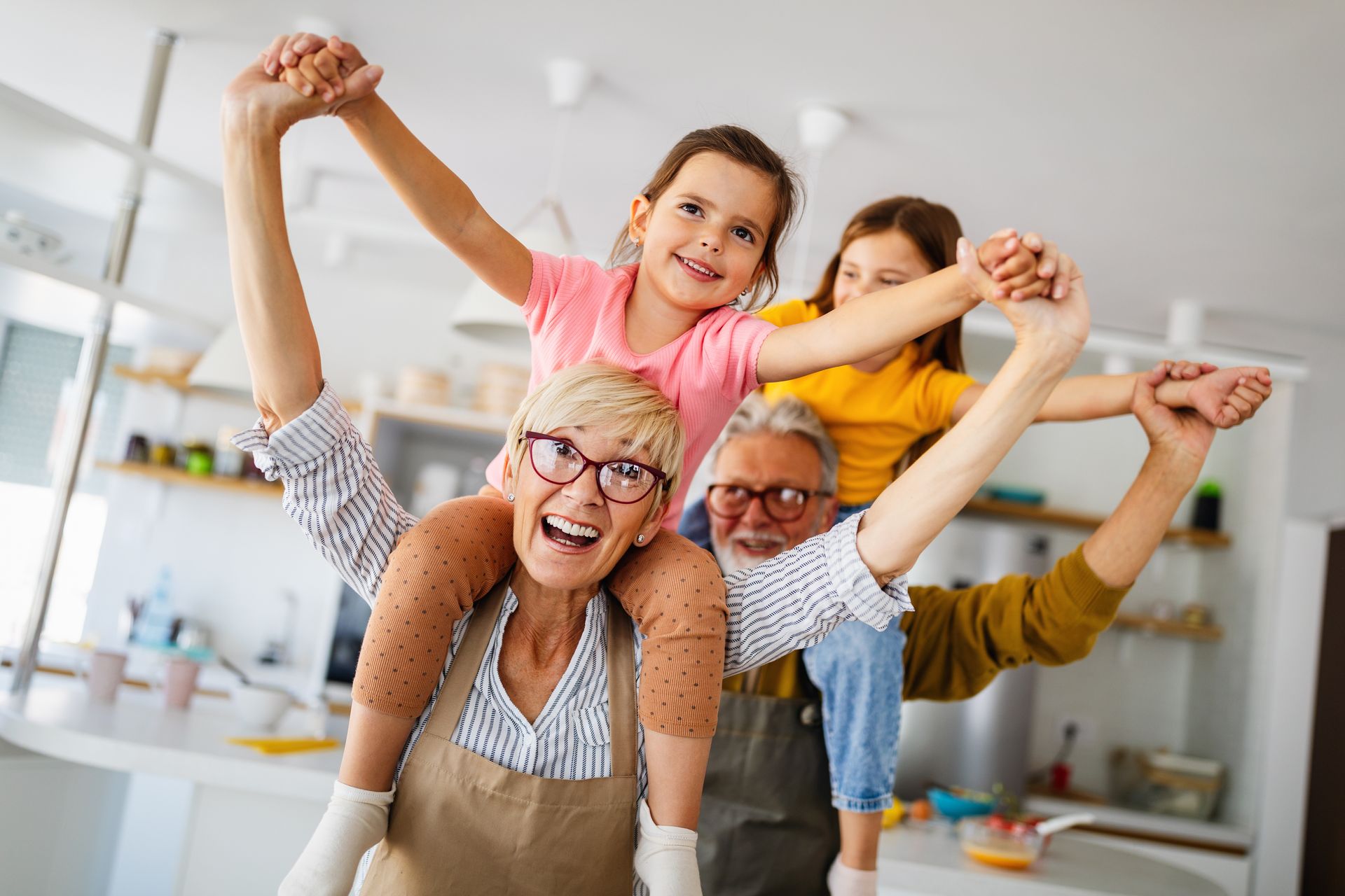 Grands parents et petits enfants