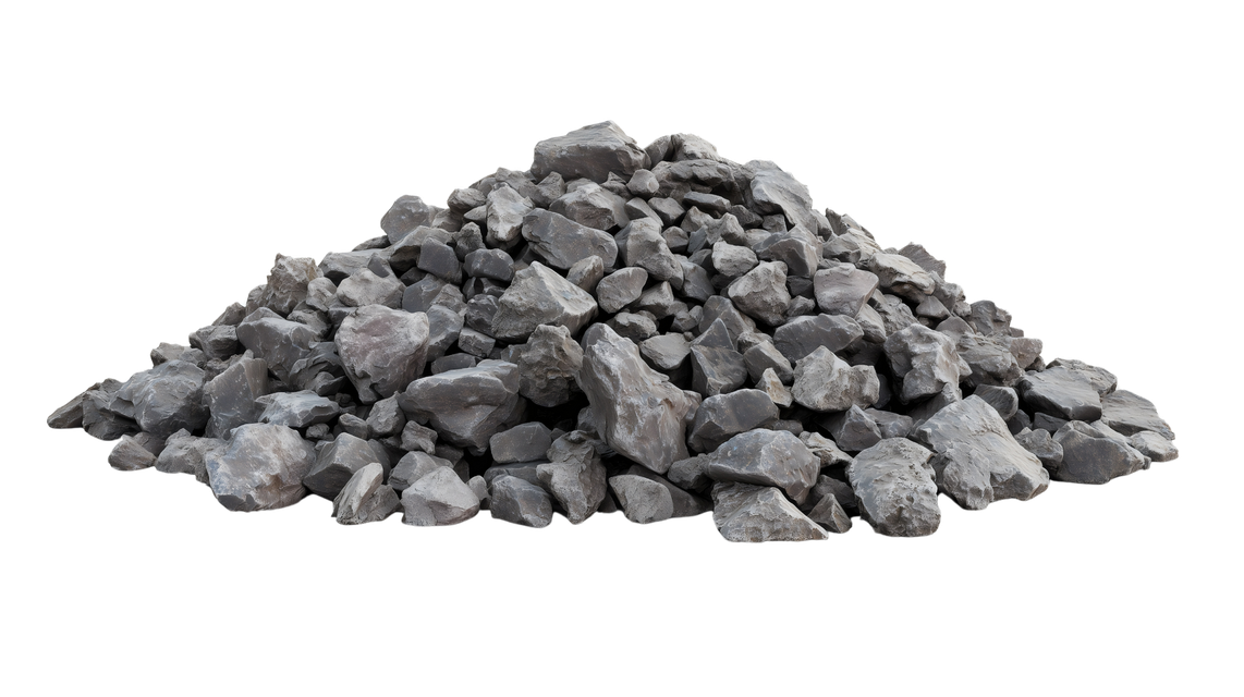 Tas de roches grises.