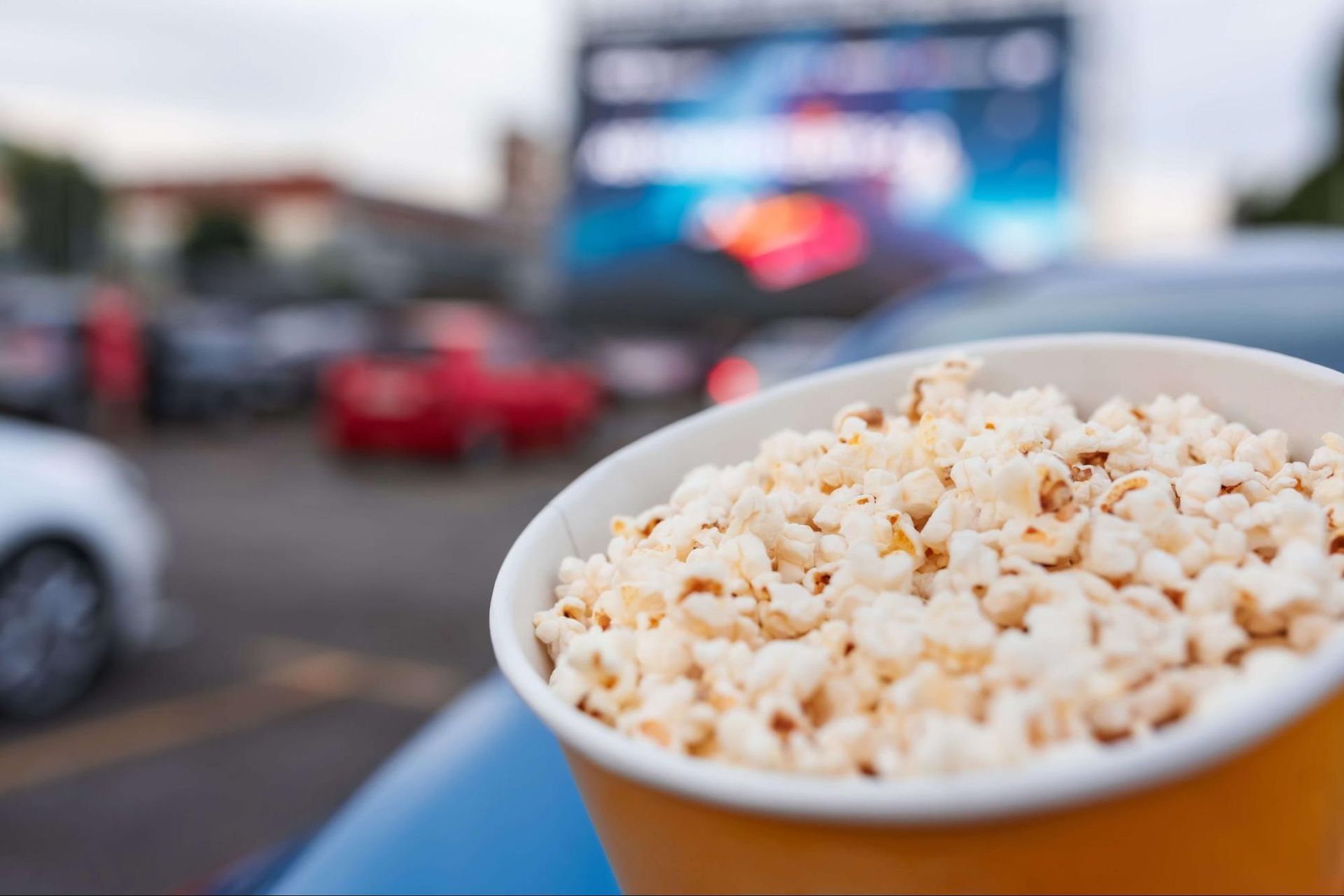 Eating popcorn is one of many Things To Do In New Braunfels.
