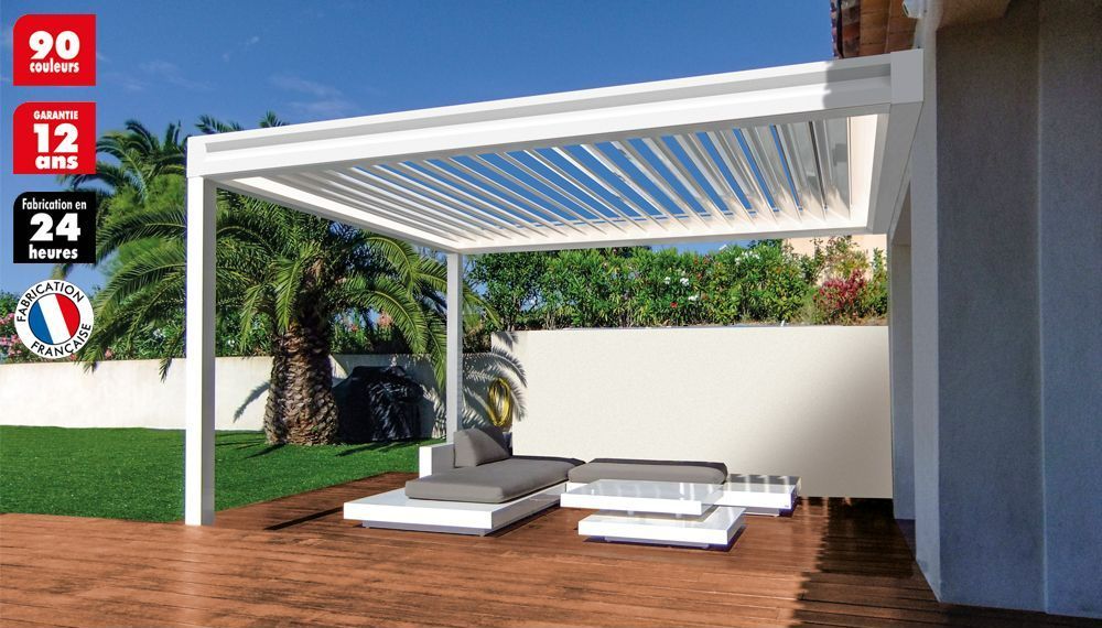 Illustration 3D d'une pergola