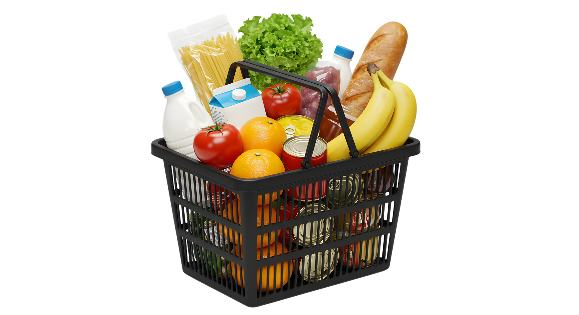 Un panier de courses