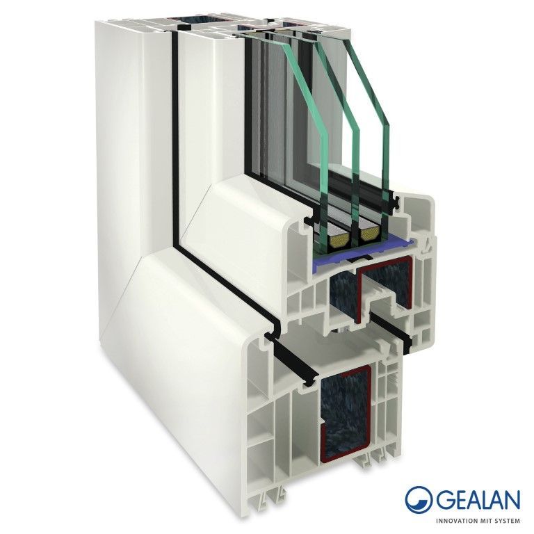 Inneres Aussehen eines Kunststofffensters