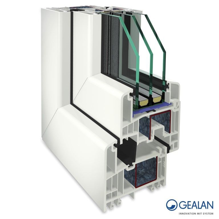 Inneres Aussehen eines Kunststofffensters