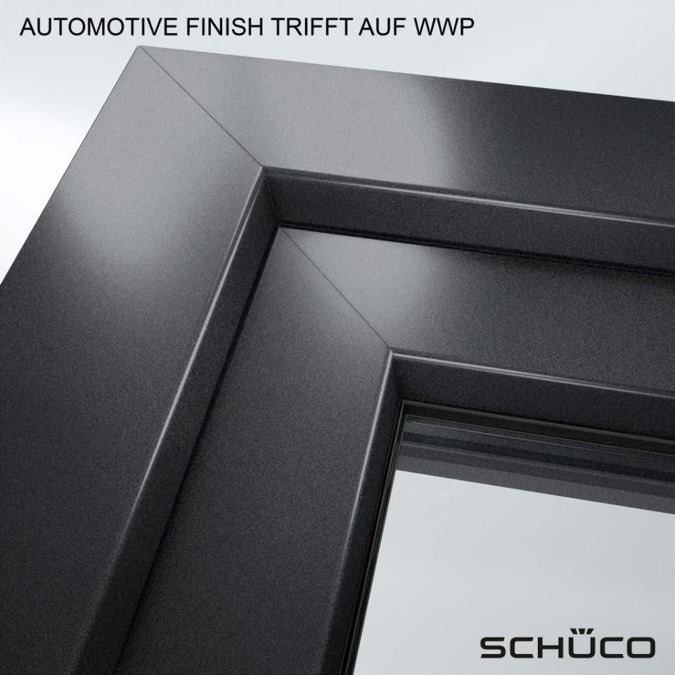 Schwarze Fensterrahmen