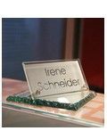 Namenskärtchen Irene Schneider Glas Holtberg KG