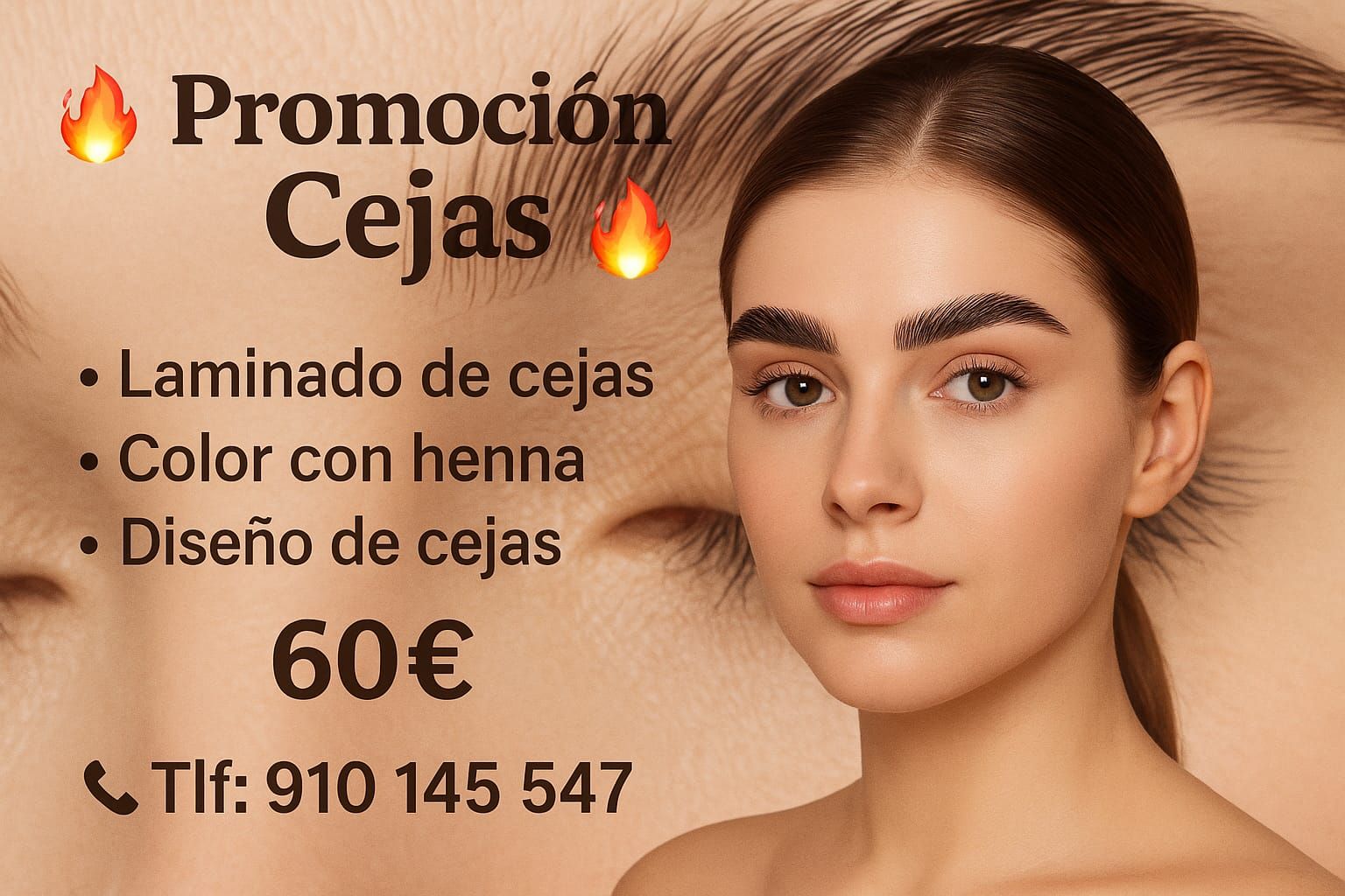 Una mujer con un traje de látex anuncia la reparación molecular absoluta.