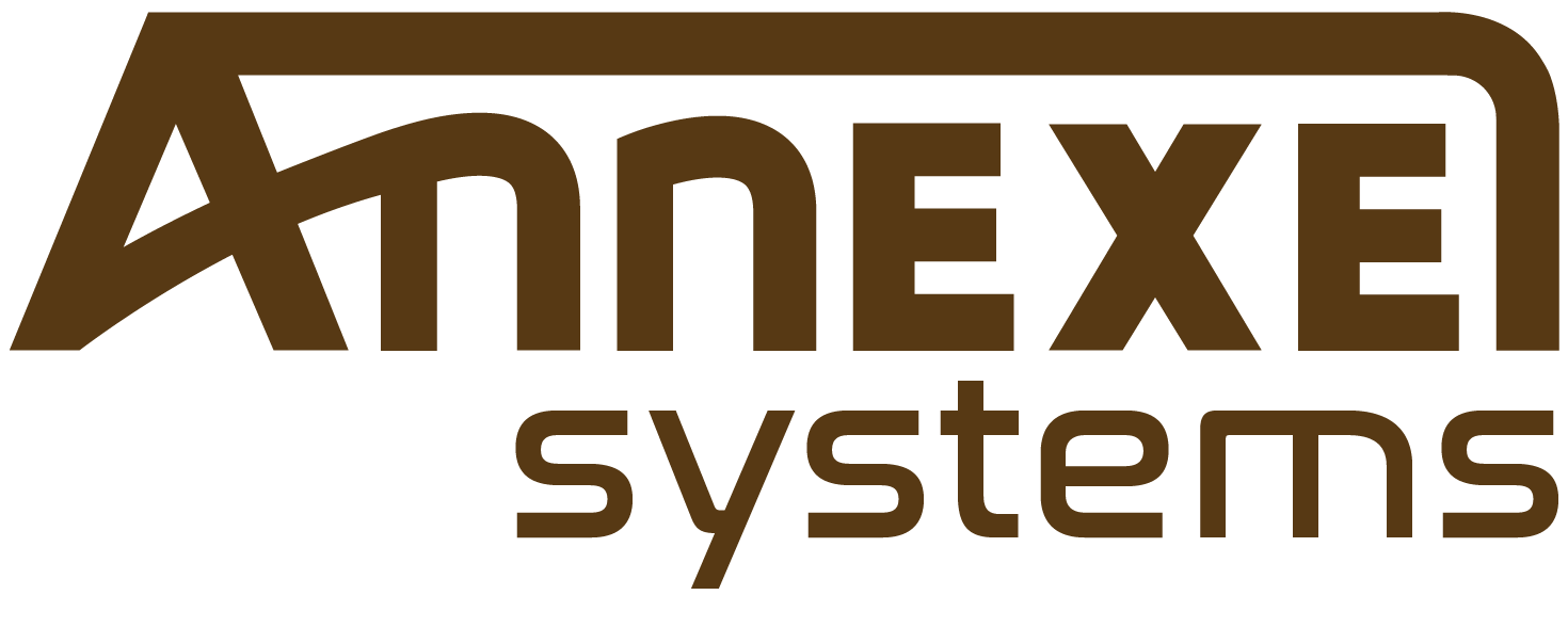 Logo pour les systèmes ANNEXE, texte marron sur fond blanc.