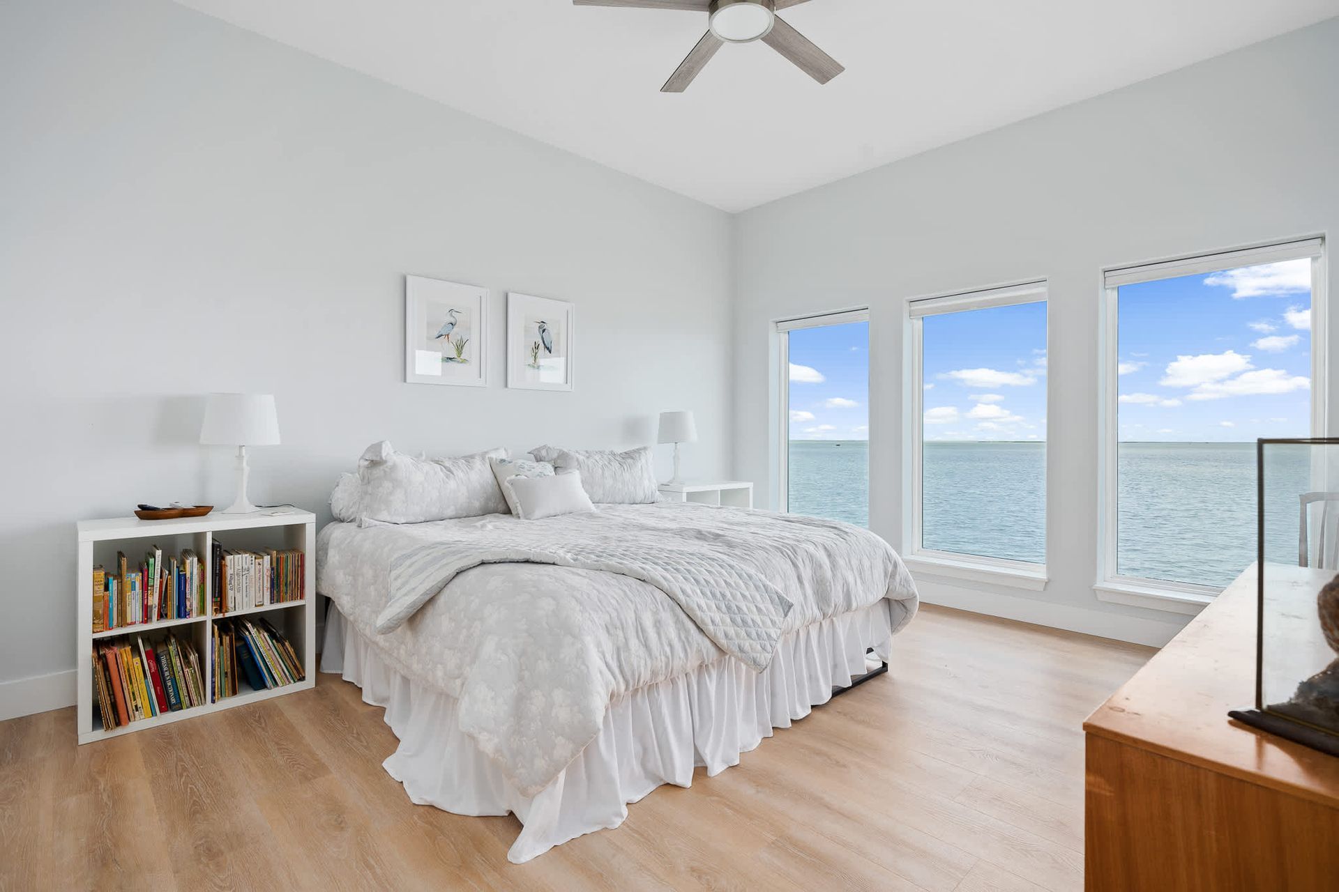 Interior of a waterfront short-term rental purchased using hard money lending—highlighting the importance of strategic planning and strong property appeal.