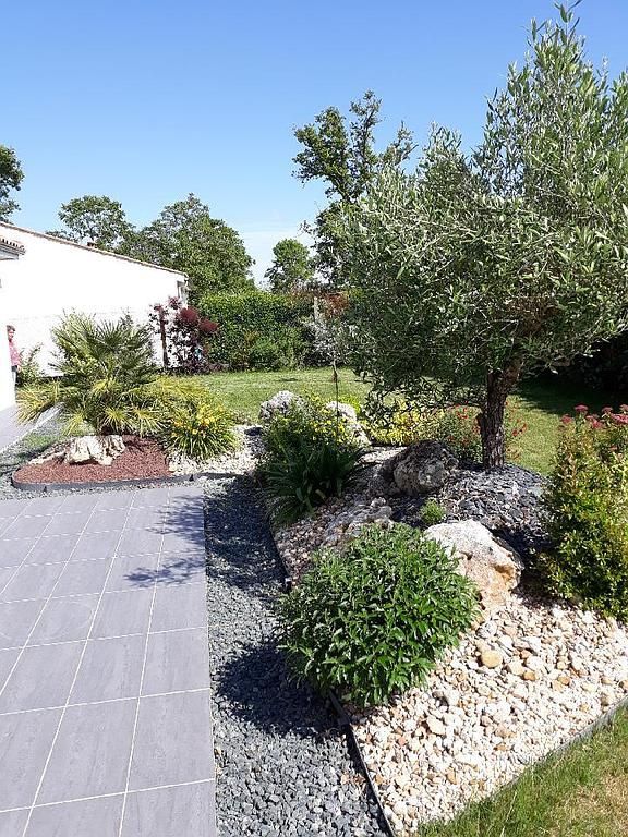 Angle de terrasse aménagée