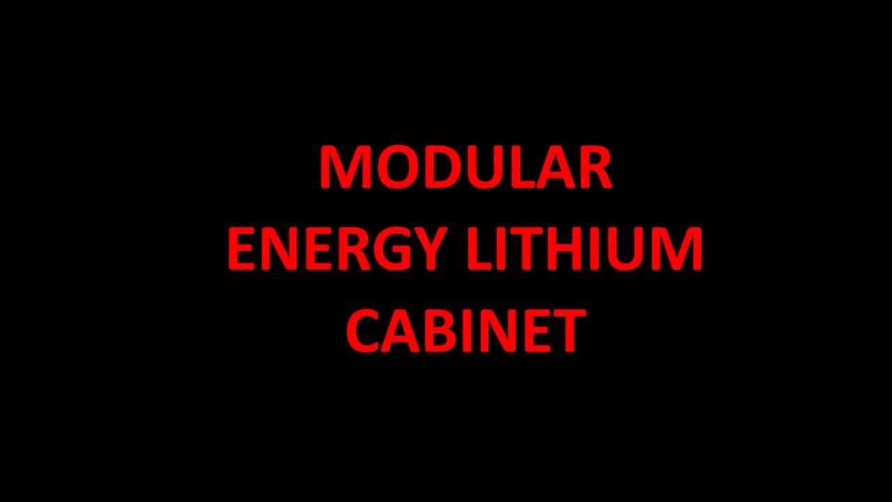 Modular Energy Cabinet