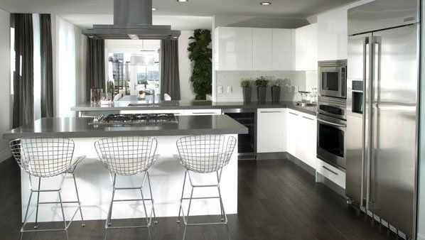 Cuisine ouverte blanche