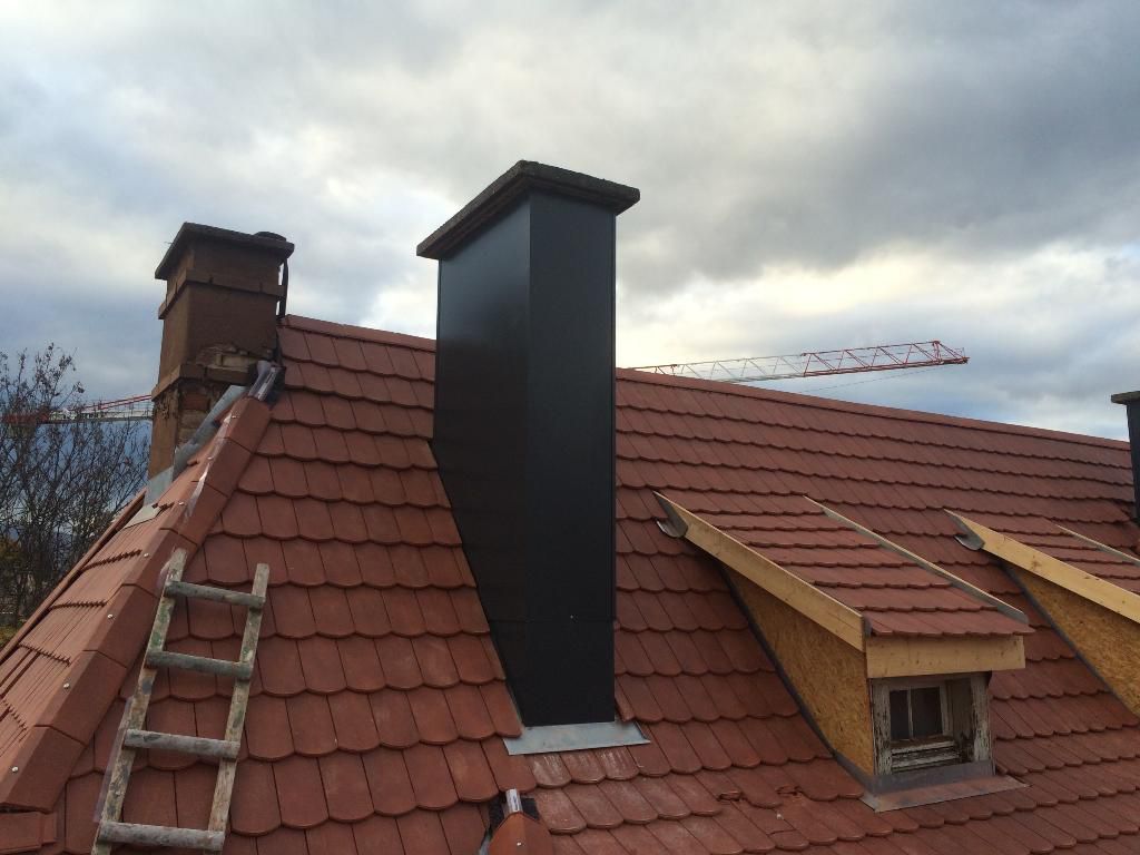 Travaux de zinguerie et réparation de cheminée
