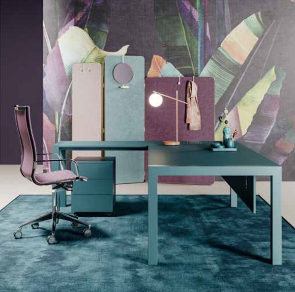 Bureau de direction bleu