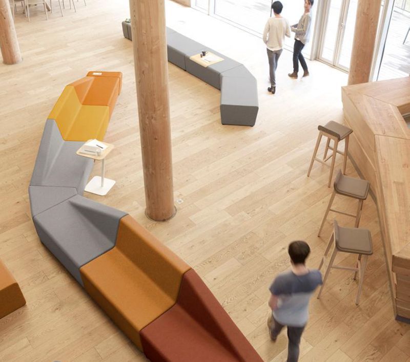 Canapés modulables pour visiteurs