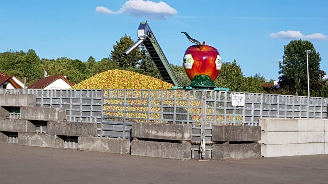Annahmestelle für Äpfel