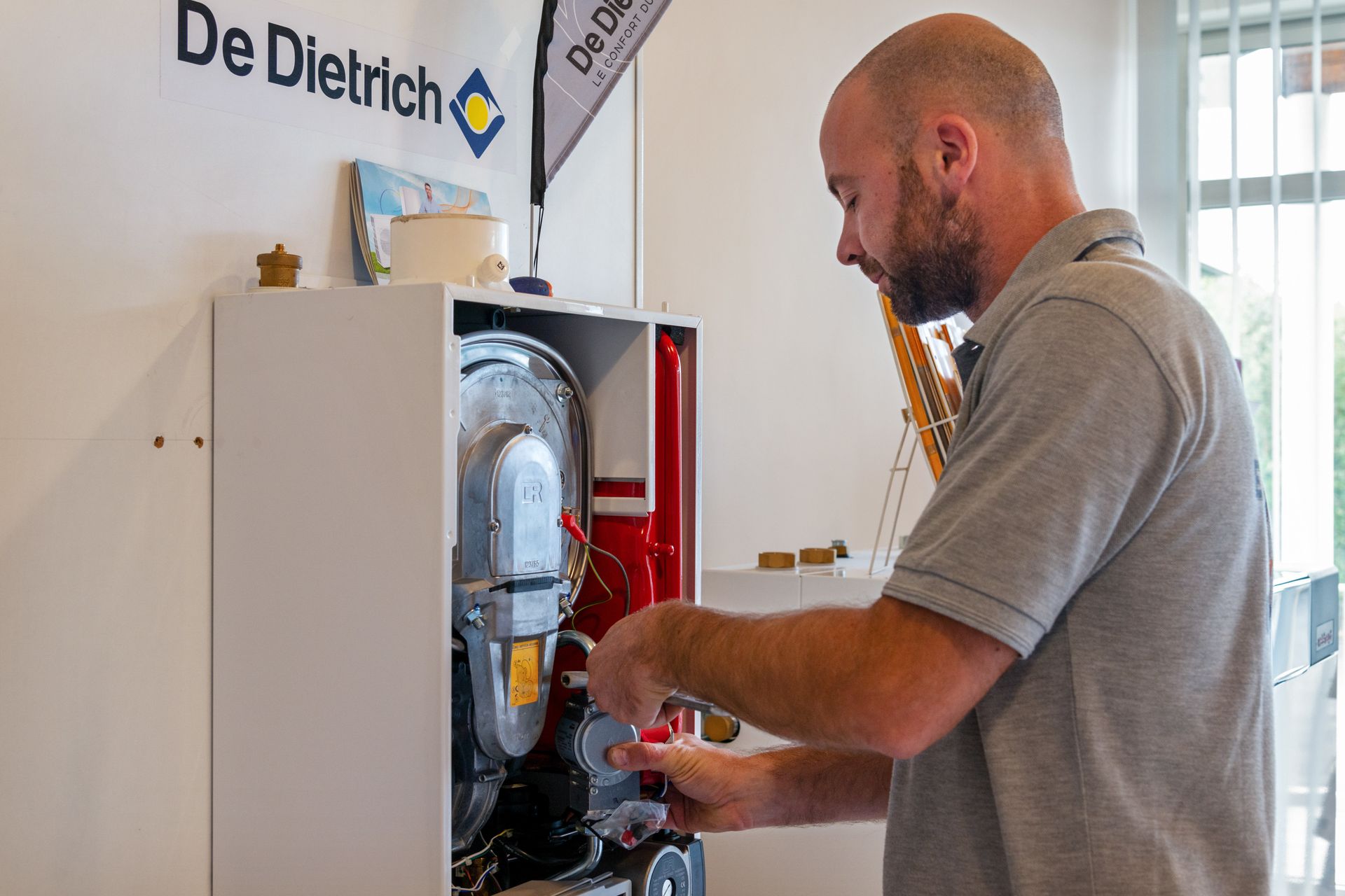 Démonstration du dépannage d'une chaudière