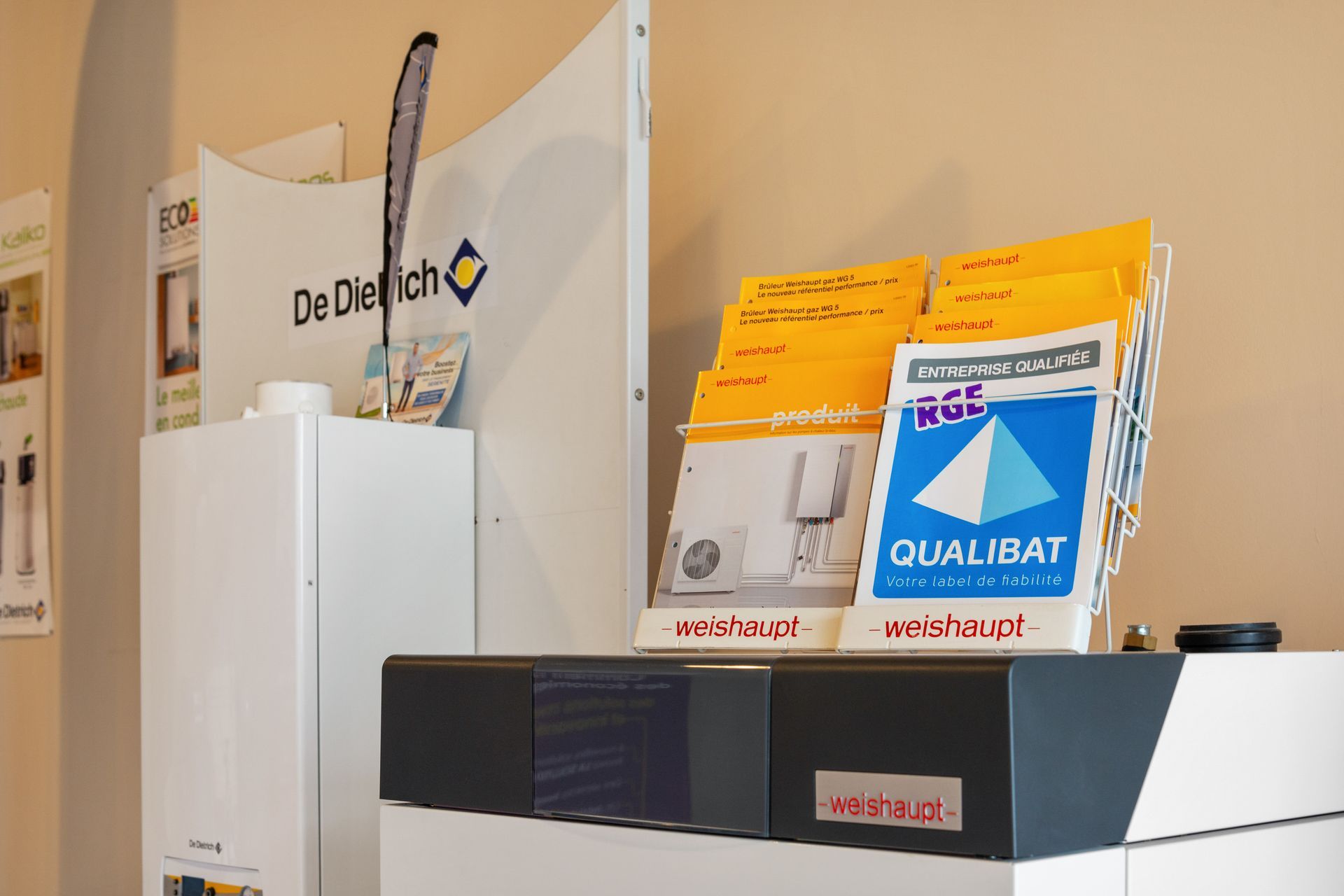 Chaudière DeDietrich exposée