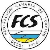 El logotipo de la federación canaria de surf.