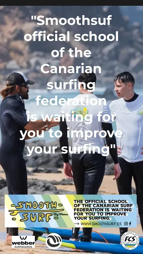 La escuela oficial Smoothsurf de la Federación Canaria de Surf te espera para mejorar tu surf.