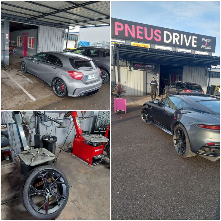 Boulonneuse à choc tenue par un mécanicien 