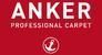 Das Logo von Anker Professional Carpet befindet sich auf rotem Grund.