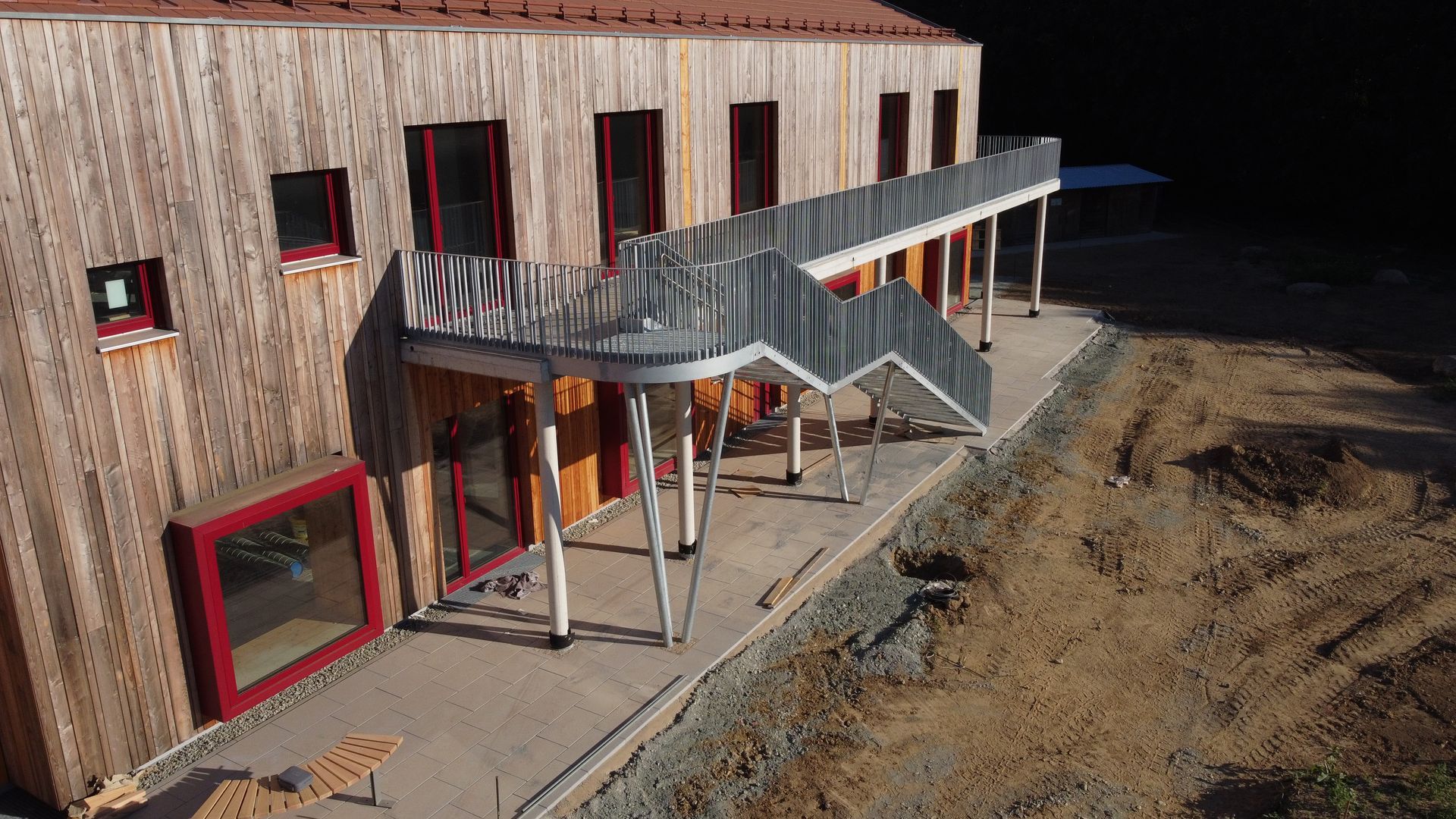 Stahlbau - Außentreppe