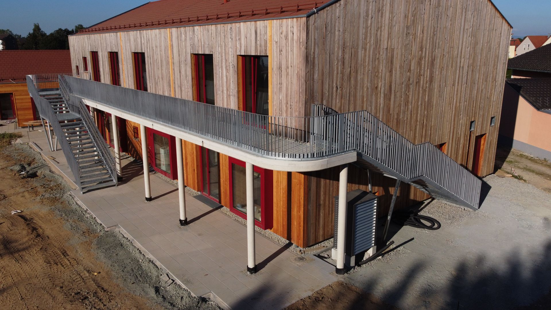 Stahlbau - Außentreppe