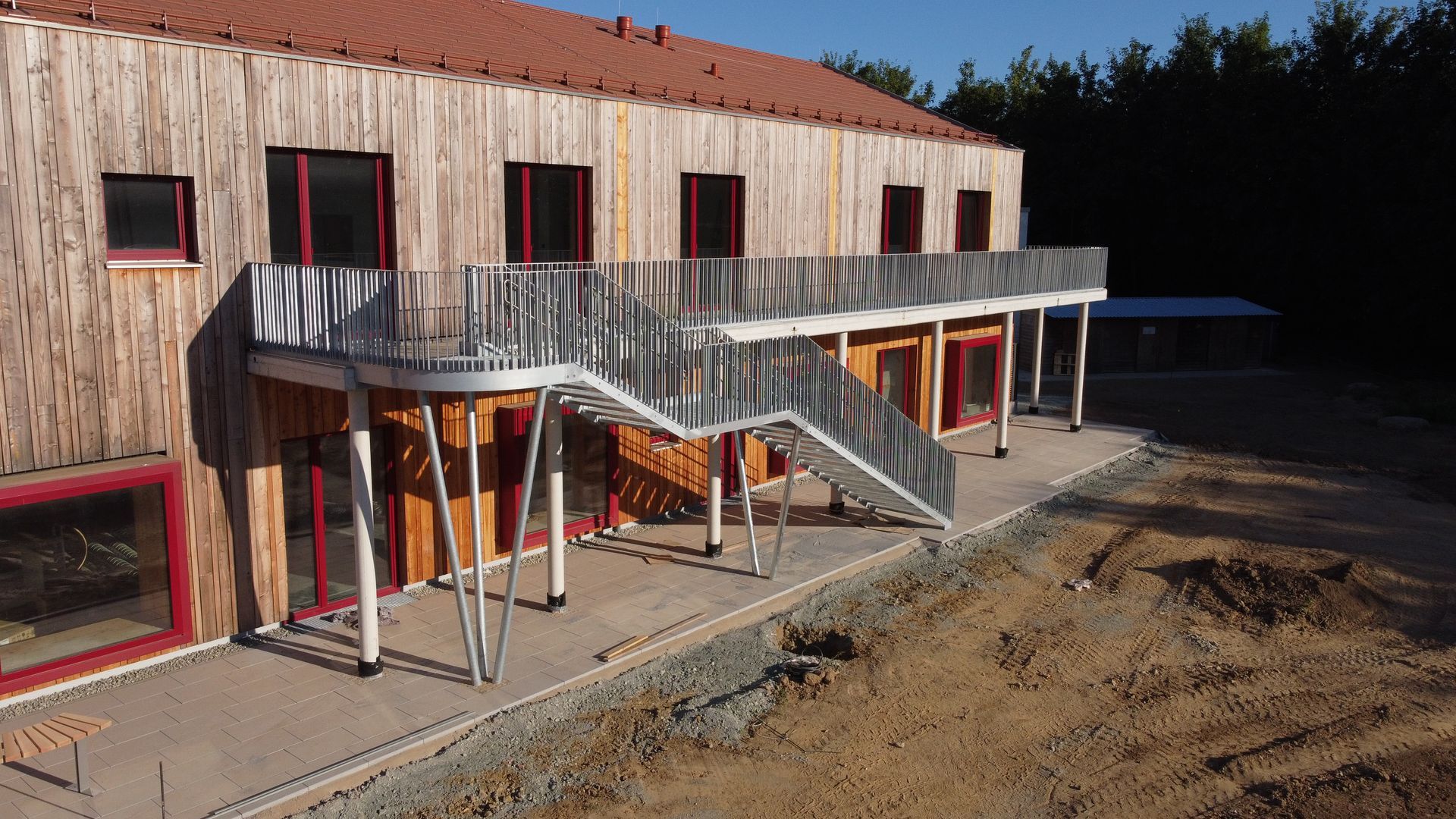 Stahlbau - Außentreppe