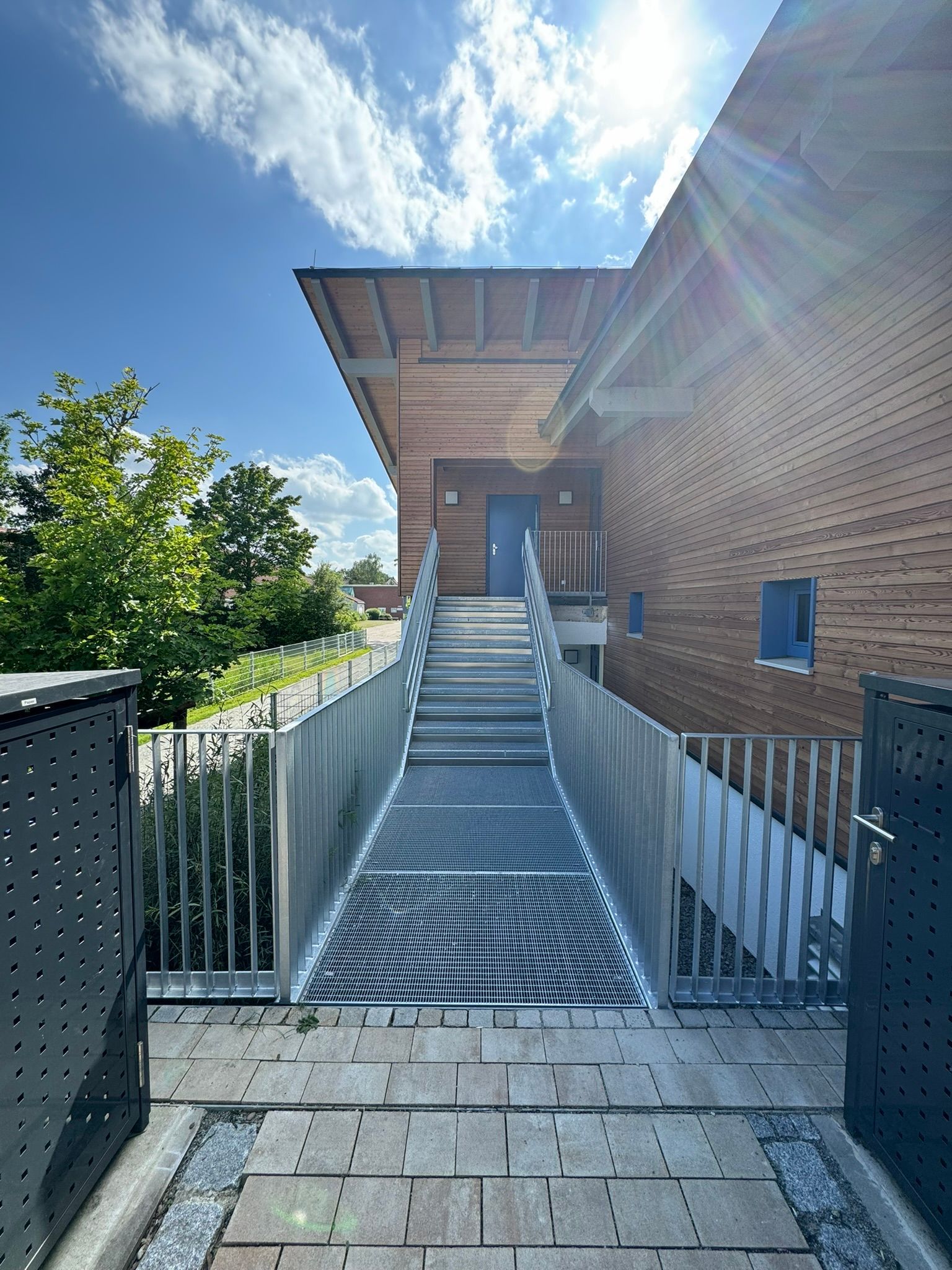 Stahlbau - Außentreppe