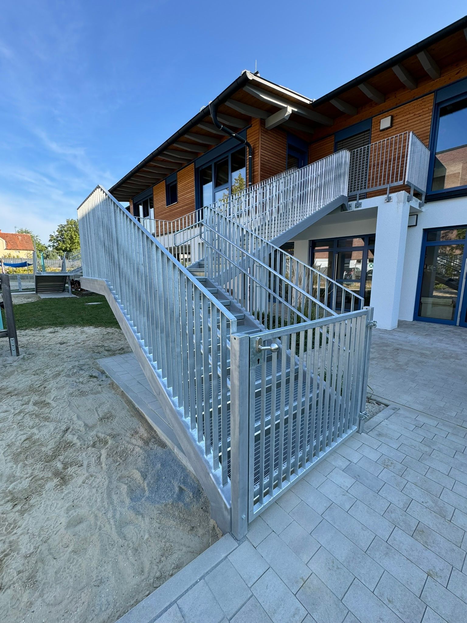 Stahlbau - Außentreppe