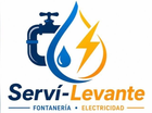 Logo de Servi-Levante: grifo azul, gota y rayo amarillos, con texto de fontaner&iacute;a y electricidad.