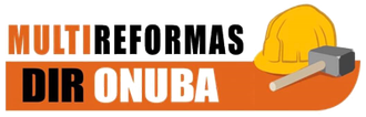 Un logotipo para multireformas dir onuba con un casco y un martillo.