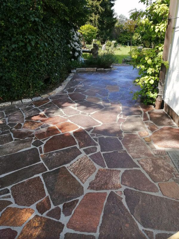 Pflasterarbeiten Steinkreis
