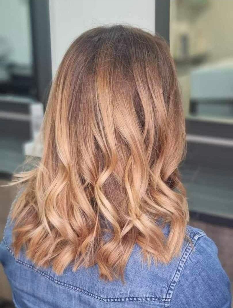 Coloration cheveux châtains