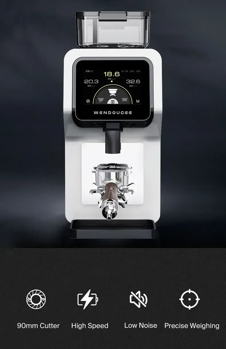 Molinillo de caf&eacute; Rkone en color negro y blanco