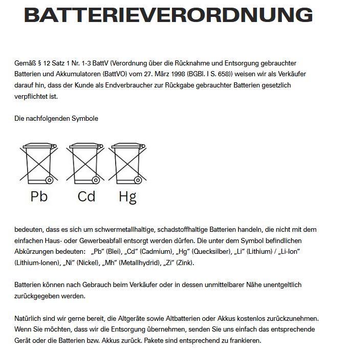 Batterieverodnung