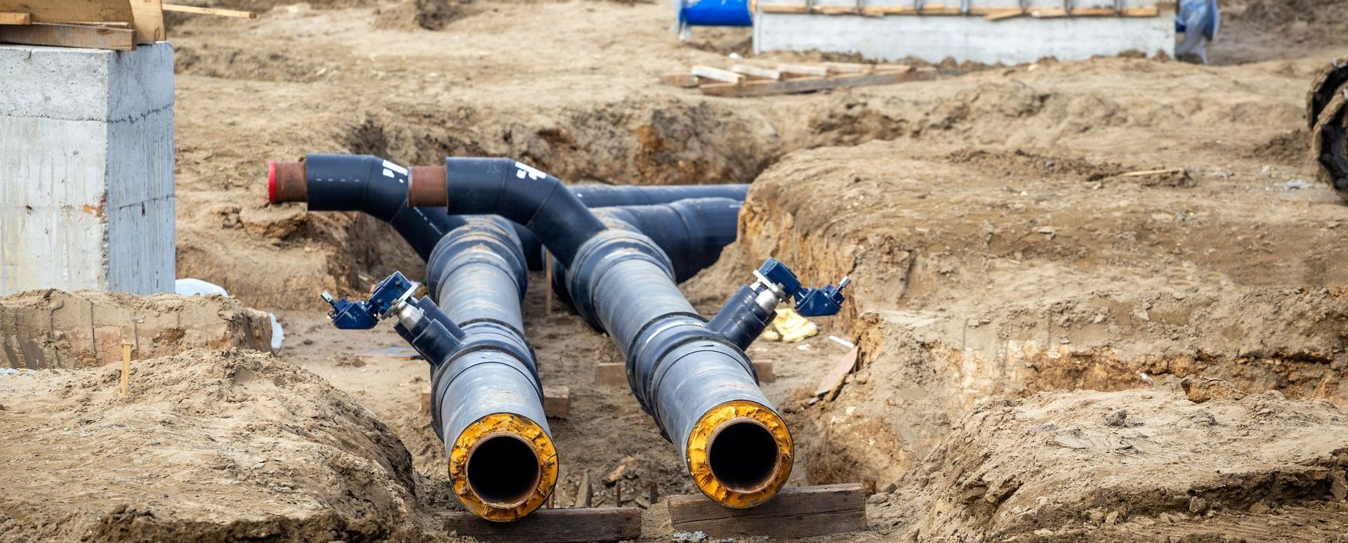 Des tuyaux de canalisation